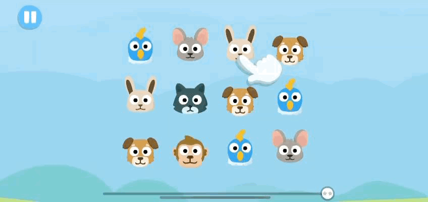 Gif do Jogo de Correspondência em Grade